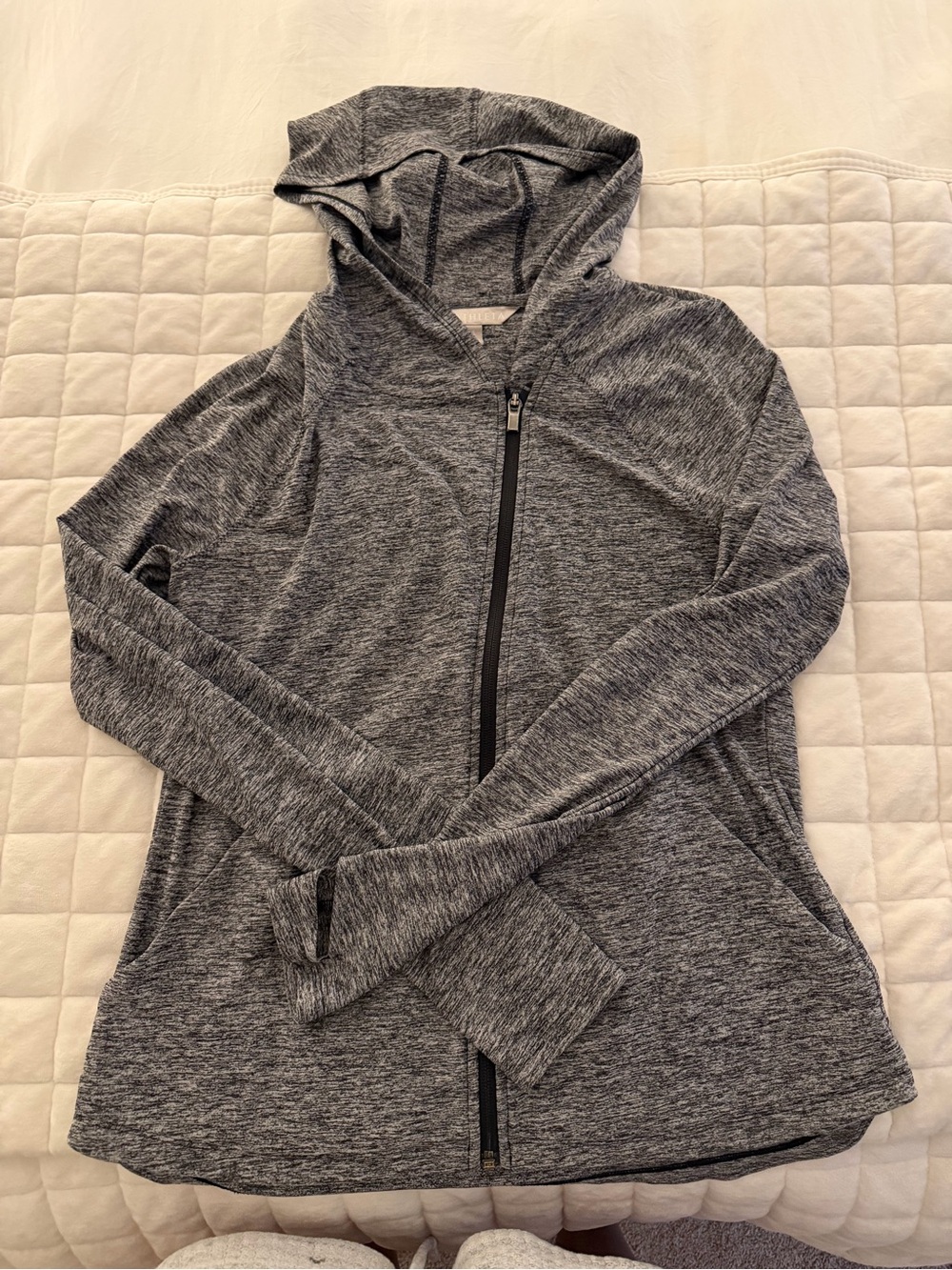 Athleta Women’s Lightweight Hooded Zip Jacket - Gray